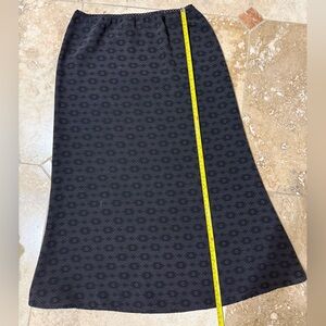 DKNY Black and White Patterned Skirt